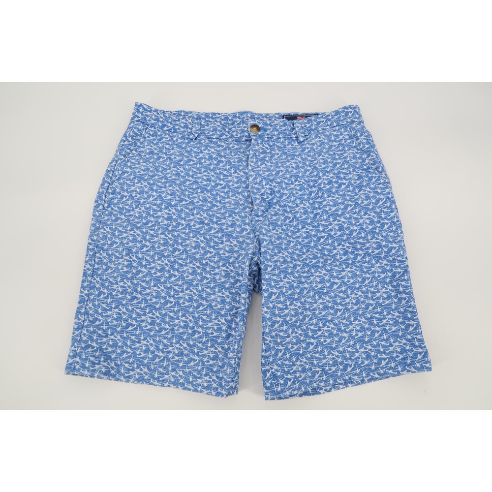 Vineyard Vines Mens 33 Novelty Micro Plane Airplanes Breaker Shorts Blue